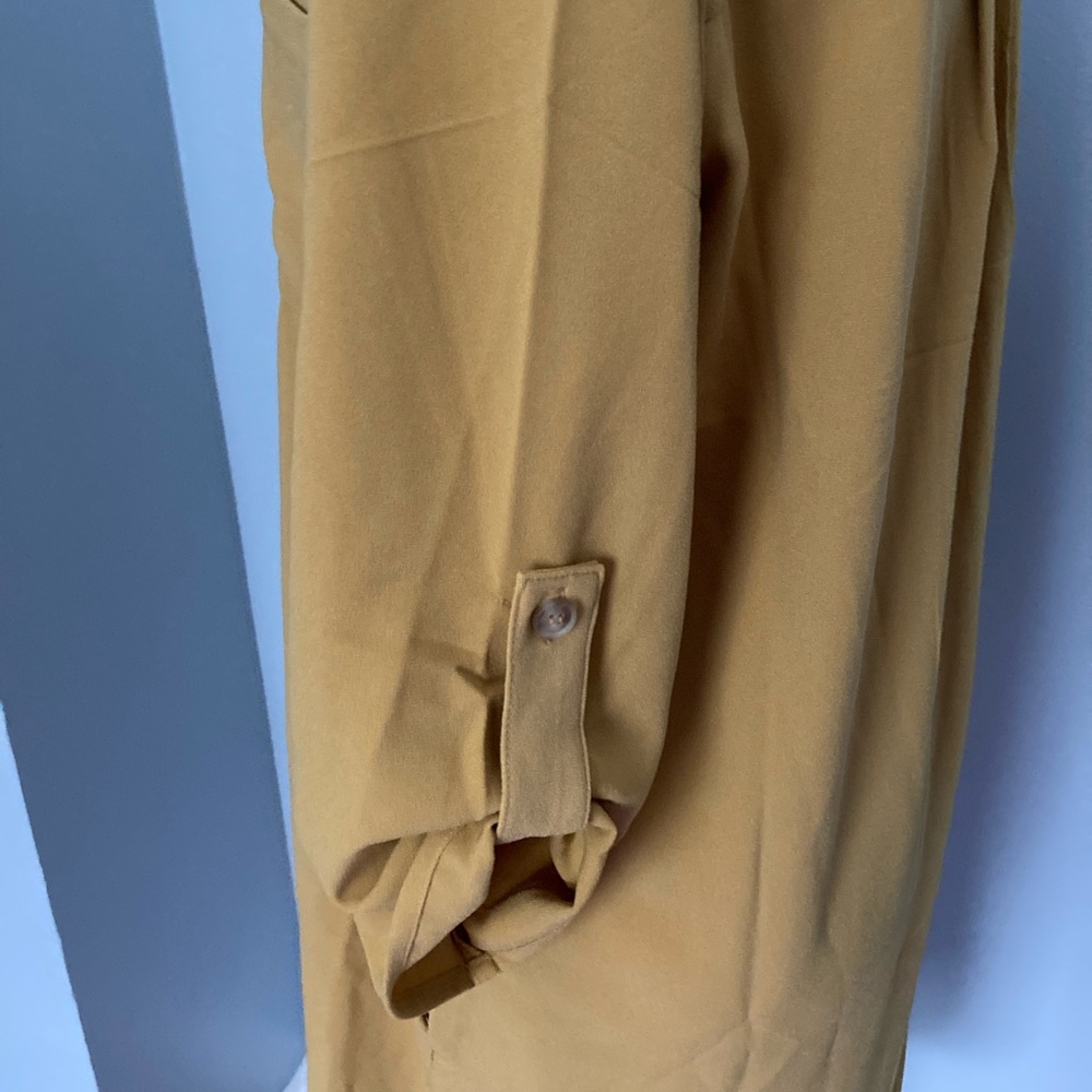Mustard button up dress/duster - Picture 2 of 7